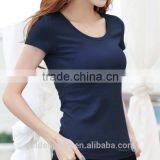 95% Cotton 5% Spandex Plain Women Slim Fit Shirt thumbnail-4