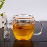 Glass Cup Kungfu Tea Cup Three Part Glass Mug Filter Glass Cup Coffee Mug Milk Cup Juice Cup for Hotel and Resturant thumbnail-2