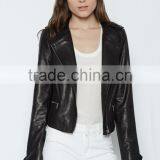 Latest Fashion Design Women Leather Jacket Customized 2016 thumbnail-1