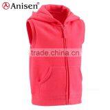 Manufacturer Clothing Cvc 65%cotton 35%polyester Hood Kids Vest thumbnail-3