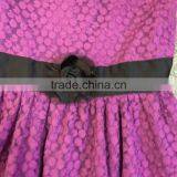 Girls' Stocklots Latest Designs Purple Fancy Party Dress thumbnail-2