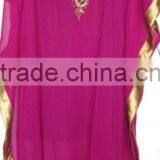 PURPLE Gold Kaftan COVER UP thumbnail-1