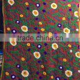 Multicolor PHULKARI GEORGETTE DUPATTA SHAWL Fabric , Hand Embroidery 2.2 Metre Long