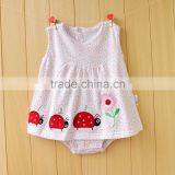Latest Custom Newborn Girl Lovely Fashion Rompers 2017 Summer Kid Bodysuit Clothing Kint Wholesale Baby Girl Clothes Romper thumbnail-6