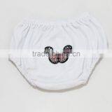 2017 New Arrival Solid Color Cute Baby Cotton Embroidery Bloomer thumbnail-1