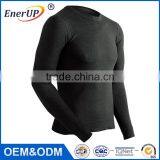 Dri Fit Knit Sports Crew Neck Long Sleeve Moisture Wicking Antibacterial Latest Shirt Designs for Men 2015 thumbnail-2