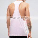 Custom Mens Overall Sublimation 100% Polyester Stringer Fitness Gym Singlets thumbnail-2