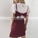 Bow Casual Linen Sexy Dress Backless Beach Summer Dress Sexy Honeymoon Dresses Fit Vestidos thumbnail-6