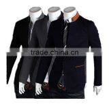 MOQ 1 pc Cotton and Polyester Mixed Stand Collar British Style Tunic Suit for Man thumbnail-6