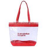Clear Tote Bag - NFL Security Approved, Made of Clear Vinyl With 600 Denier Polyester Base and Handles and Comes With Your Logo. thumbnail-4