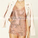 Custom Design Adult Formal V-neck Cutting Sequin Jumpsuit for Ladies thumbnail-6