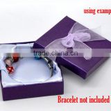 High Quality Dark Purple Jewelry Gift Box Design For Bracelet &Watch