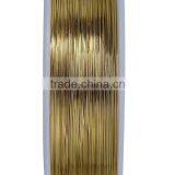 Copper Beading Wire Thread Cord Round Gold Plated 0.25mm Dia. , 2 Rolls thumbnail-2
