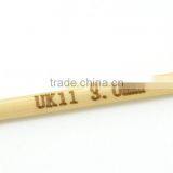 Bamboo Crochet Hooks( Uk Size 11/3mm ) 15cm,sold per Packet of 5 Pcs thumbnail-2