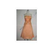 JA014 Bridesmaid Dress // Orange Bridesmaid Dress / / Strapless Bridesmaid Dress / / thumbnail-1