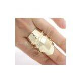 Hot sale trendy jewelry punk armor knuckle finger ring