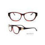 Optical Eyeglass Frames For Ladies , Big Shape Fashion Acetate Optical Frames Demo Lens
