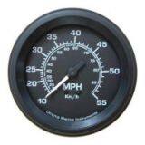 Utrema Black Marine Speedometer 3-3/8 in.