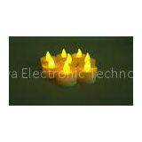 Halloween Party PP Plastic Flameless Flickering LED Candles of Yellow