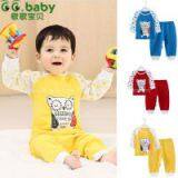 2015 Cartoon Spring Autumn Baby Clothing Sets 100%Cotton Newborn Babies Suits 2pcs(Tops+Pants) Infant Baby Girl Boy Clothes Set