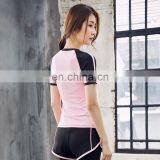Cheap Price Promotion 90% Polyester 10% Spandex Gym t Shirt Women Wholesale thumbnail-4