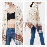 Fashion Hot Style Fringes Printed Tassels Caftan Ladies Kimono thumbnail-1