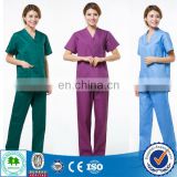 High end hospital scrubs/100% polyester scrubs/Factory uniforms scrubs