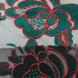 China Manufacture India Flower Mesh Net Embroidered Lace Fabric for Garment thumbnail-4