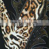 Exquiaite Leopard Print Dubai Black Abaya Fancy Dress Moroccan Style Abaya thumbnail-4
