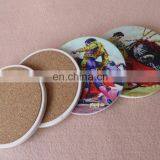 Table Decoration Cork Backed Ceramic Coaster With Sublimation Logo thumbnail-3