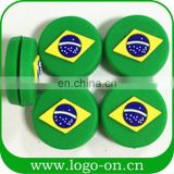 New 2017 Soft Silicone Customer Logo Vibration Tennis Dampener