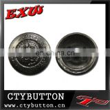 CTY-RB279 metal button with embossed skull