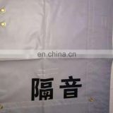 PVC laminated tarp with soundproof and fireproof for Building protection, export Japan market