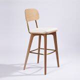 Danish Design Bar Chair With Back Rest From Factory thumbnail-3