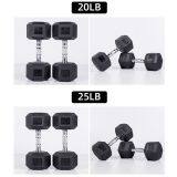 Factory Direct Sale Competitive Price Rubber Hex Dumbbell With Fastest Production Time