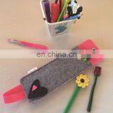 Eco Friendly Makeup Organizer Sunglasses Storage Bag Felt Standing up Pouch thumbnail-4