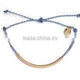 Hand Woven String Tube Copper Magnetic Bracelet for Girl thumbnail-3