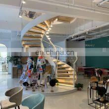 High Quality Best Selling Glass Spiral Stair/led Step Wooden Staircase thumbnail-2