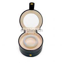 Travel Jewelry Box Organizer,PU Leather Small Jewelry Storage Case, Earring, Ring, Necklaces -Best Gifts for Girls Women thumbnail-4