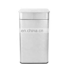 Hot Saling and High Quality 30L Rectangular Public Outdoor Push Stainless Steel Trash Can