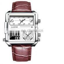 LIGE 8925 Mens Watches Square Digital Sports Quartz Wrist Watch for Men Waterproof Wrist Watches Hands thumbnail-4