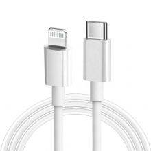 White Original Usbc to Lightning Cable for Apple Iphone 12 13 Fast Charger Mfi Certified Factory thumbnail-1