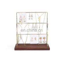 Racks Jewelry Bracelet Wood Block Stand Necklace Standard Bamboo Custom Wooden Foldable Storage Rack Shop Ring Jewellery Display thumbnail-2