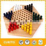 2015 Hot Promotional Items Wooden Musical Instruments Play Chess Game Now Wooden Hexagon Draughts Children's Early Education Toy thumbnail-1