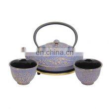 Chinese Traditional Tea Kettle Cast Iron Teapot With Strainer Trivet Cup Teapot Sets thumbnail-2