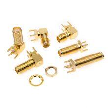 Wholesale RF SMA-KE Plug 11mm 13mm 15mm Long Screw Four Feet 16.5mm 18.5mm 20.5mm SMA Female PCB Connector