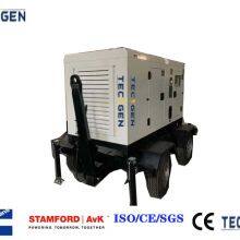 Mobile Generator Trailer Type 40kW Diesel Generator Powered by Cummins Diesel Engine thumbnail-3