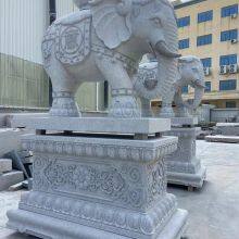 Fujian Granite Stone Elephant Stone Elephant Door Stone Elephant Ornaments Custom Processing thumbnail-2
