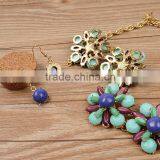 2016 Costume Jewelry Multi Color Statement Necklace Fllower Design thumbnail-4