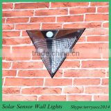 TOP Quality Solar Powered Wall Light Auto Sensor Fence LED Garden Yard Fence Lamp Outdoor